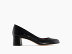 Escarpins en cuir noir Martina