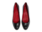 Escarpins en cuir noir Martina