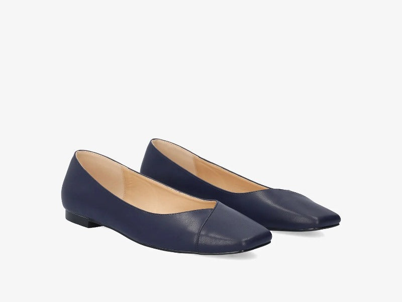 Ballerines plates bleu marine
