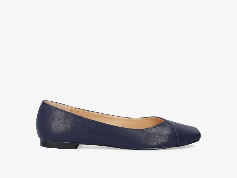 Ballerines plates bleu marine