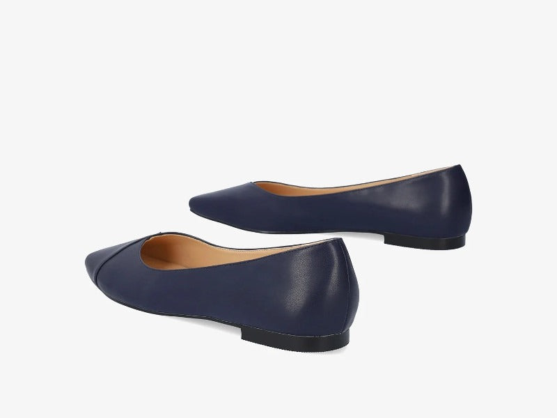 Ballerines plates bleu marine