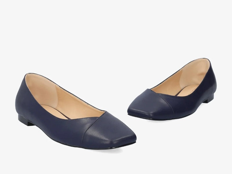 Ballerines plates bleu marine