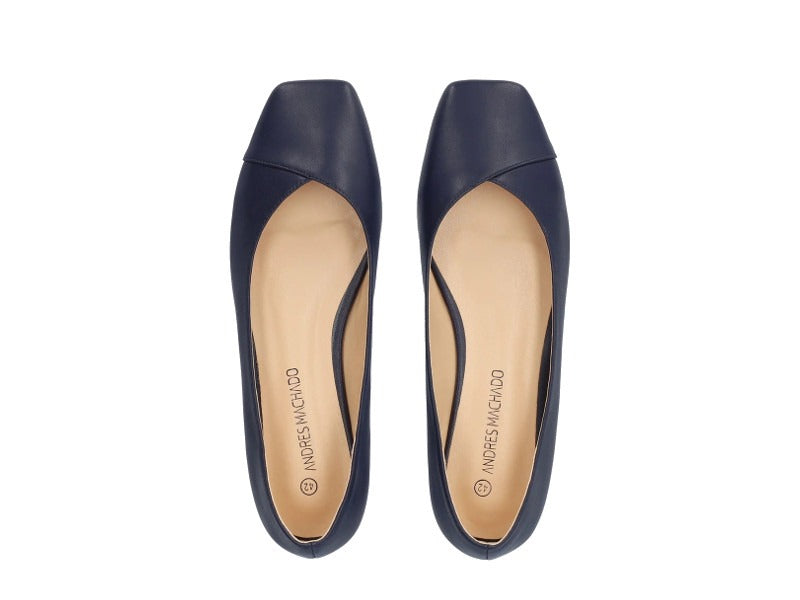 Ballerines plates bleu marine