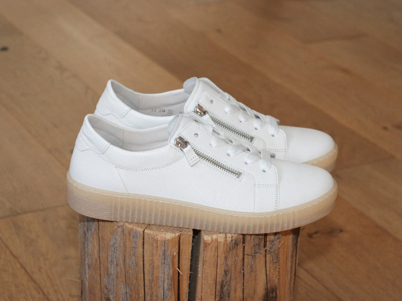 Tennis blanches en cuir Gabor