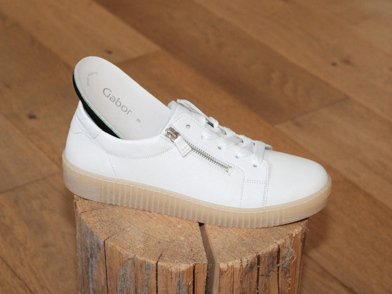 Tennis blanches en cuir Gabor
