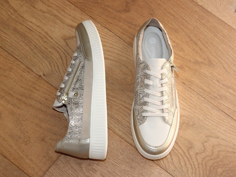 Tennis beige Remonte et imprimé fantaisie