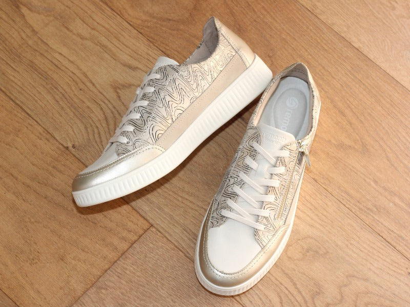 Tennis beige Remonte et imprimé fantaisie
