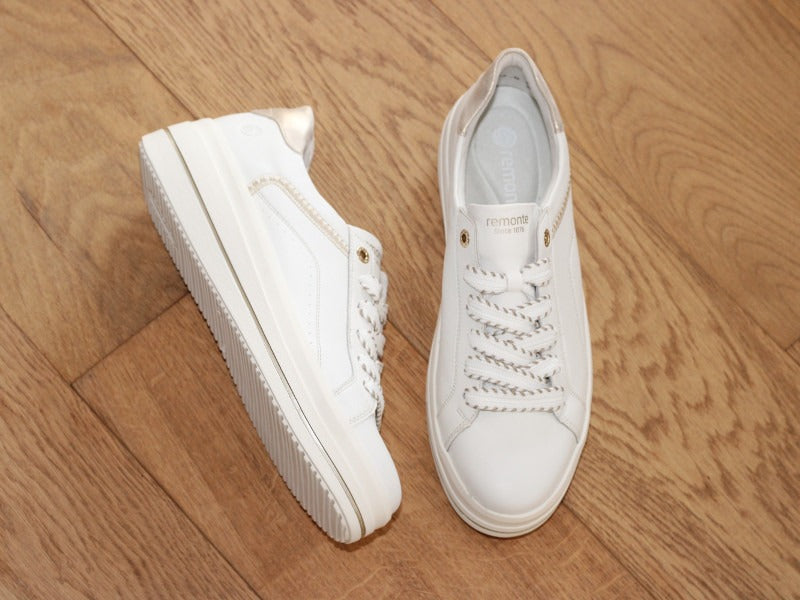 Tennis Remonte en cuir blanc Star