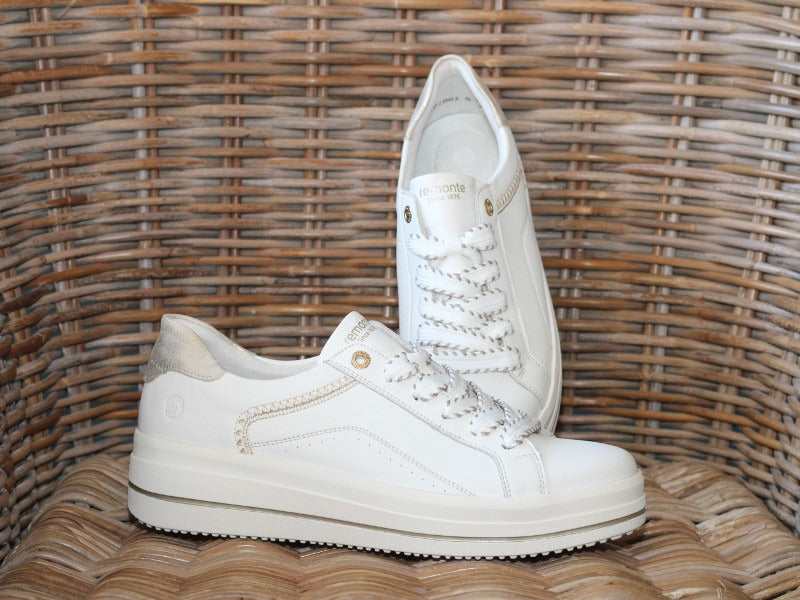 Tennis Remonte en cuir blanc Star