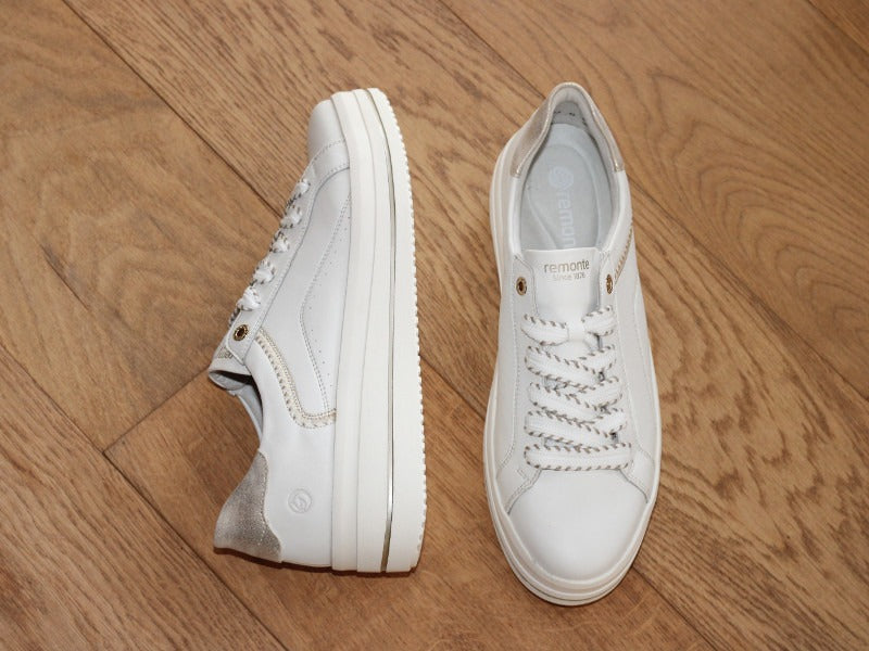 Tennis Remonte en cuir blanc Star