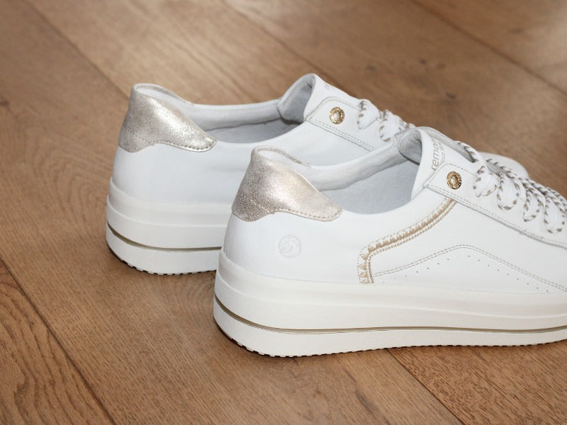 Tennis Remonte en cuir blanc Star