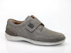 Chaussures en cuir gris avec large scratch New Anvers