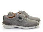 Chaussures en cuir gris avec large scratch New Anvers