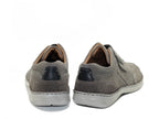 Chaussures en cuir gris avec large scratch New Anvers