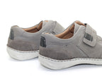 Chaussures en cuir gris avec large scratch New Anvers