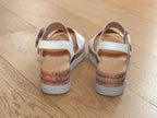Sandales compensées Gabor en cuir beige Idole
