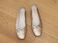 Ballerines tressées Gabor en cuir doré Idyle