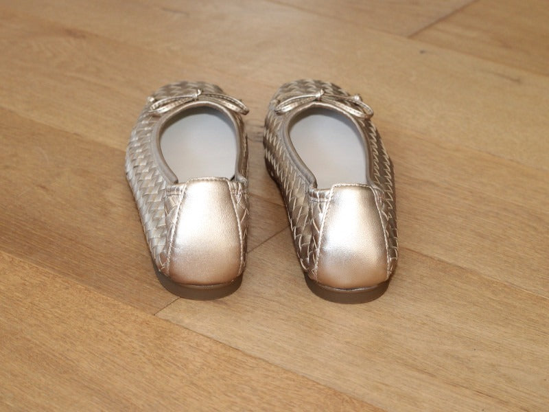 Ballerines tressées Gabor en cuir doré Idyle