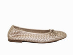 Ballerines tressées Gabor en cuir doré Idyle