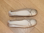 Ballerines tressées Gabor en cuir doré Idyle