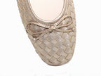 Ballerines tressées Gabor en cuir doré Idyle