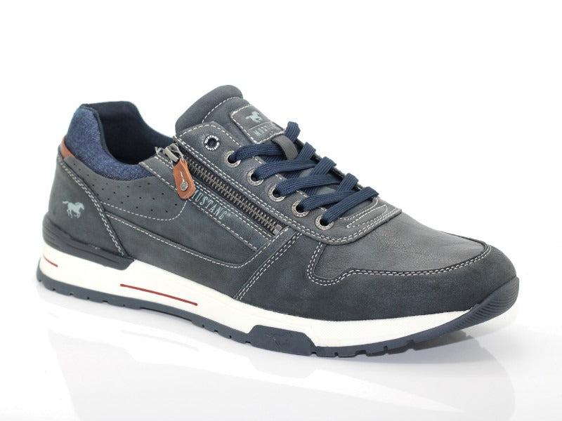 Chaussures basses Mustang style sneaker bleu marine