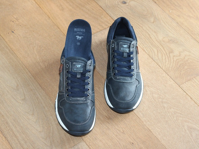 Chaussures basses Mustang style sneaker bleu marine
