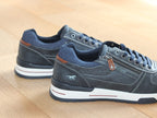 Chaussures basses Mustang style sneaker bleu marine