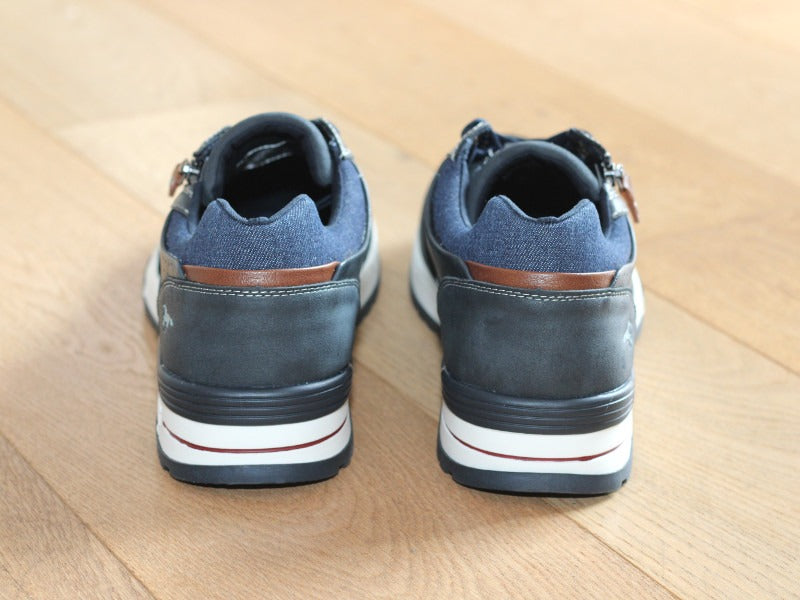 Chaussures basses Mustang style sneaker bleu marine