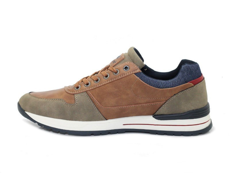 Chaussures basses Mustang style sneaker marron