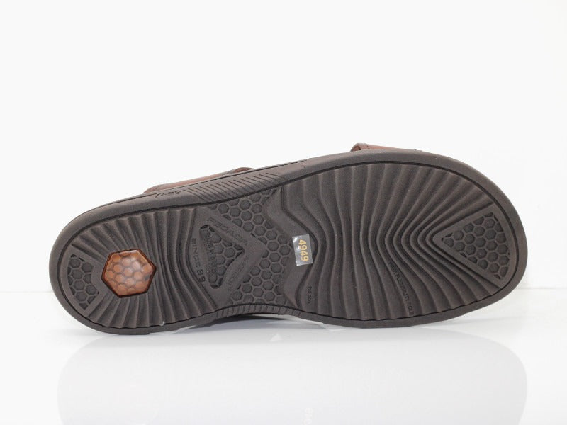 Sandales mule Pegada en cuir marron