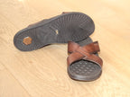 Sandales mule Pegada en cuir marron