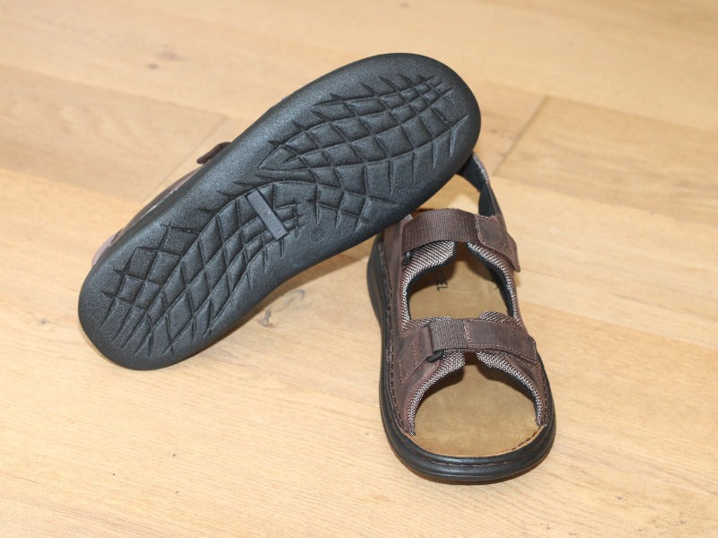 Sandales de randonnée en cuir marron Max
