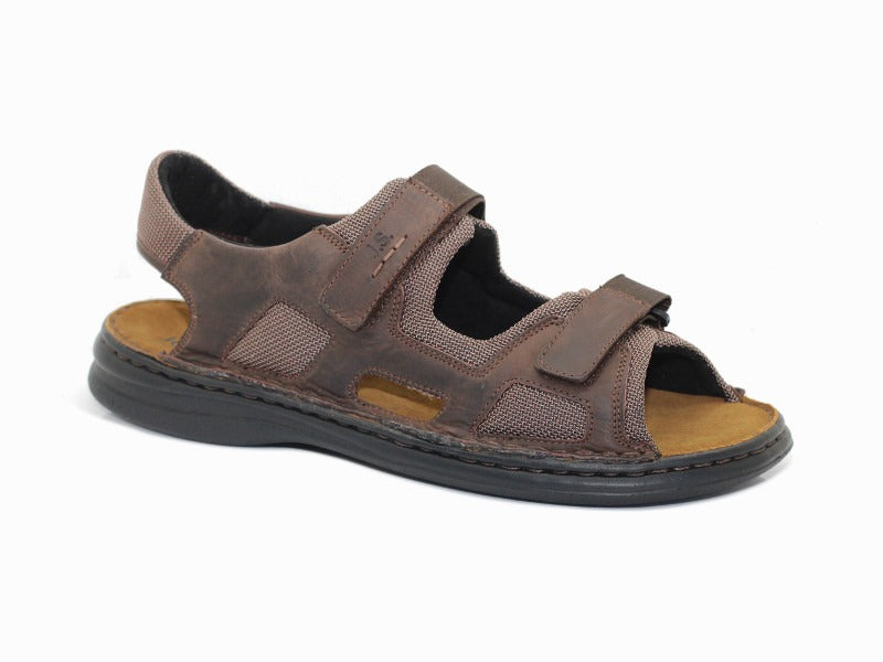 Sandales de randonnée en cuir marron Max