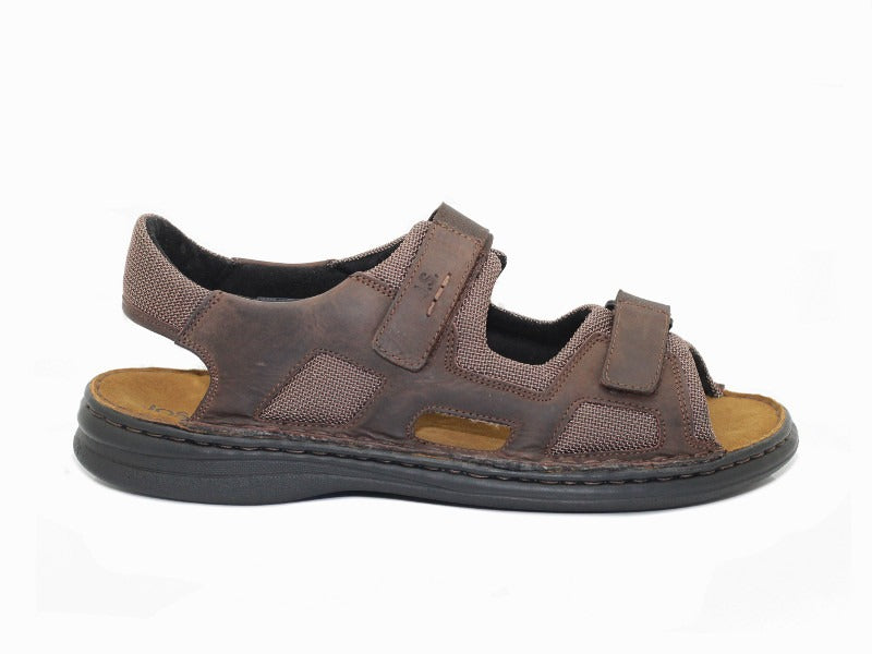 Sandales de randonnée en cuir marron Max
