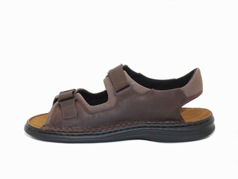 Sandales de randonnée en cuir marron Max