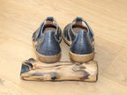 Sandales à bout fermé en cuir bleu Rosalie