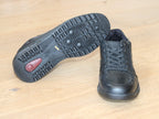 Baskets Pegada en cuir noir avec zip