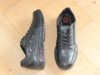 Baskets Pegada en cuir noir avec zip