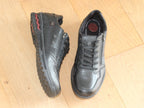 Baskets Pegada en cuir noir avec zip
