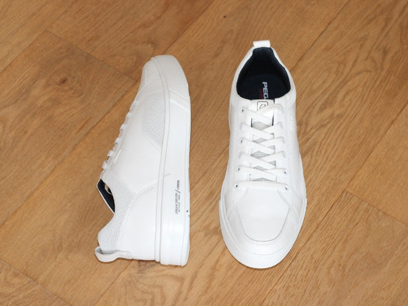 Baskets blanches Pegada en cuir