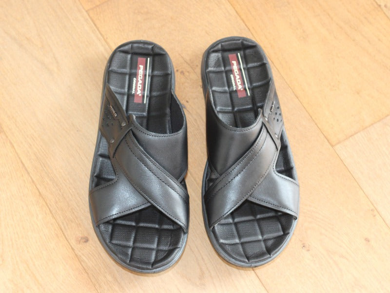 Sandales Pegada en cuir noir