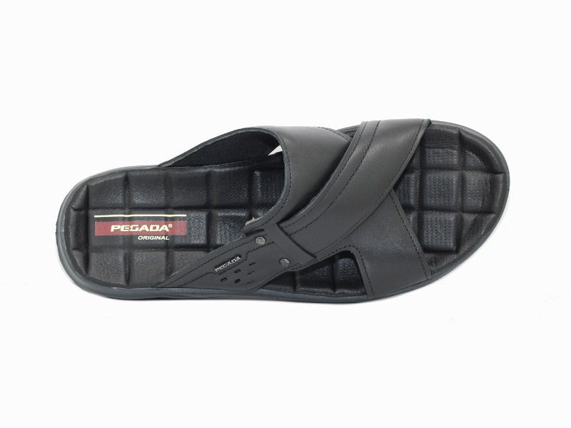 Sandales Pegada en cuir noir
