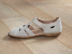 Sandales à bout fermé en cuir beige Rosalie