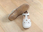 Sandales à bout fermé en cuir beige Rosalie