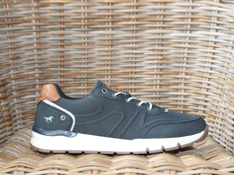 Sneakers sport Mustang en textile bleu marine