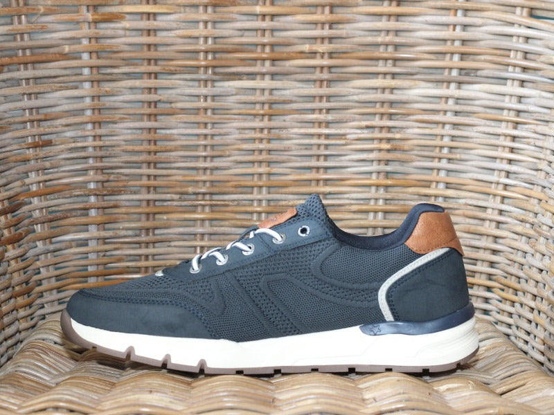 Sneakers sport Mustang en textile bleu marine