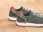 Sneakers sport Mustang en textile kaki