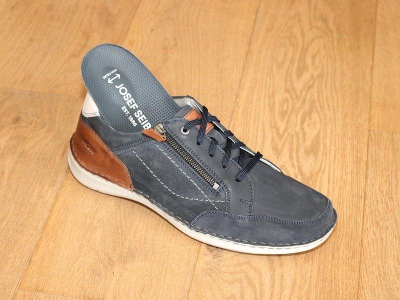 Chaussures confort avec zip et lacet Anvers