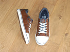 Tennis marron aspect cuir Mustang